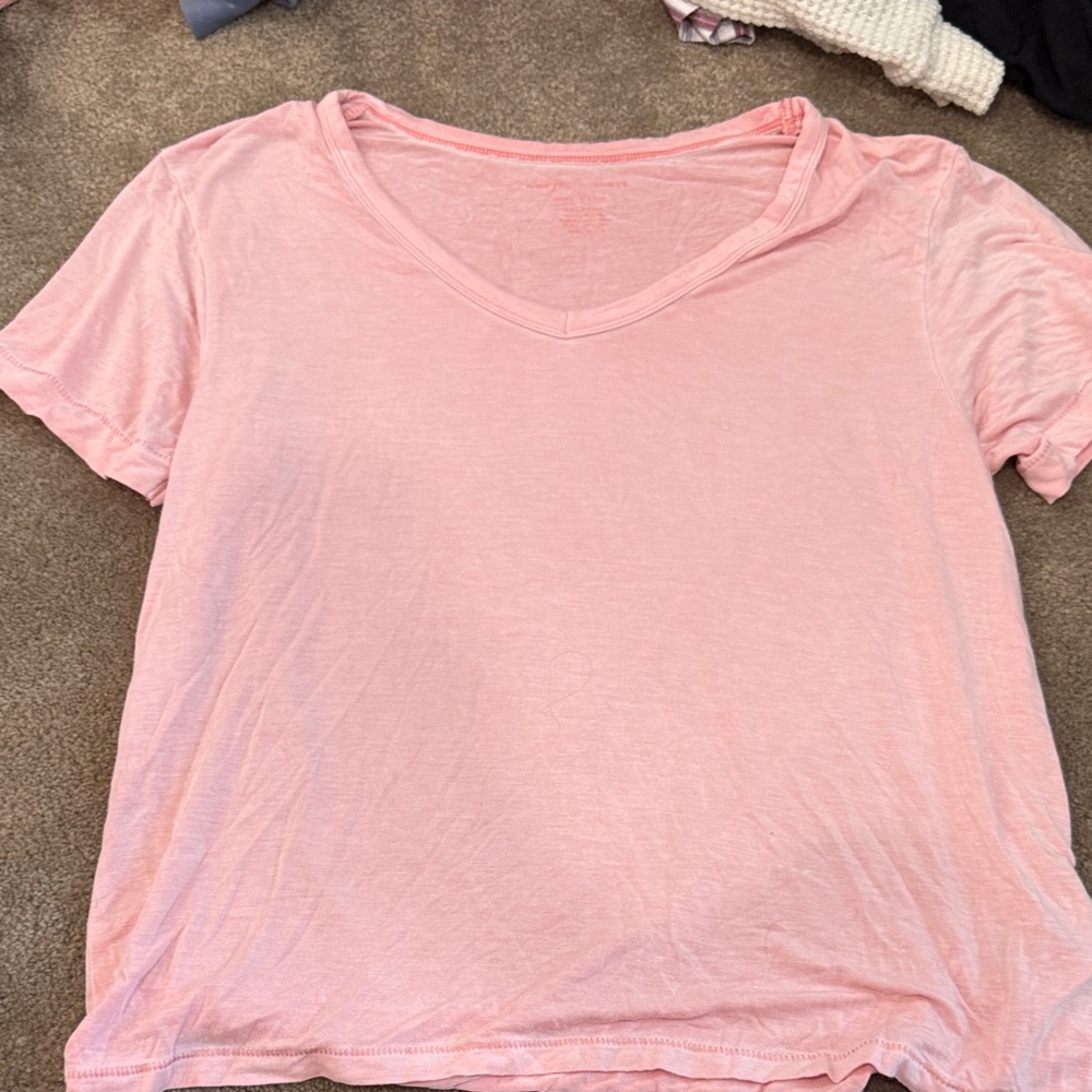 American Eagle Outfitters Pink Relaxed Short Sleeve T-Shirt